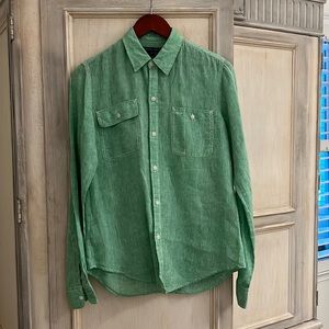 Ralph Lauren Linen Button Up Blouse